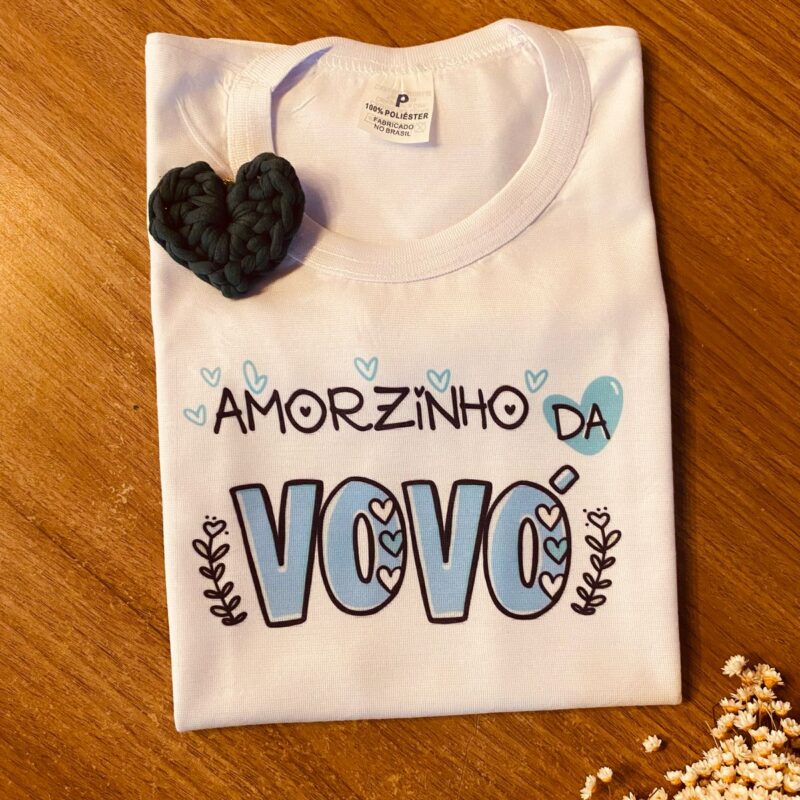 Camisa Infantil: Amorzinho Vovó- Branca - Variável