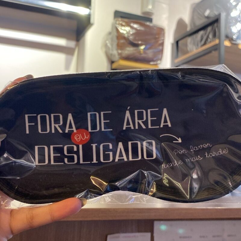 Máscara de dormir: Fora de área ou desligado
