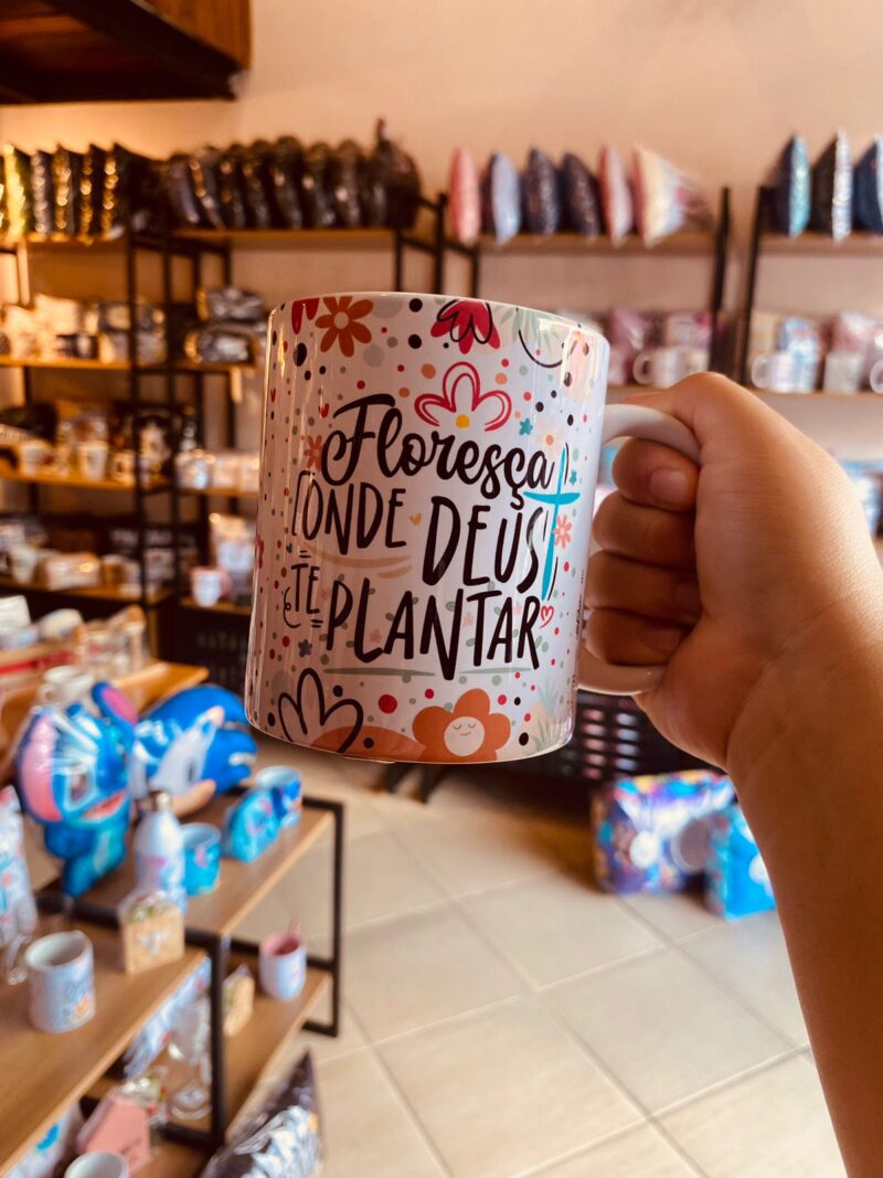 Caneca “Floresça Onde Deus Te Plantar”
