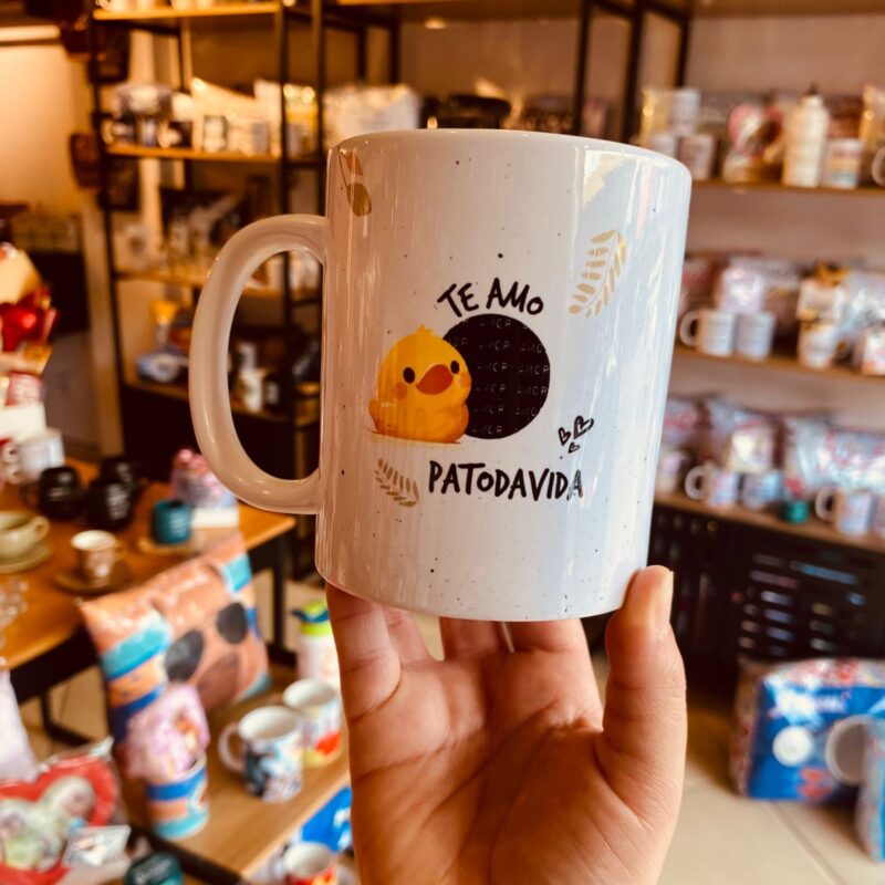 Caneca Porcelana Te amo patoda vida!