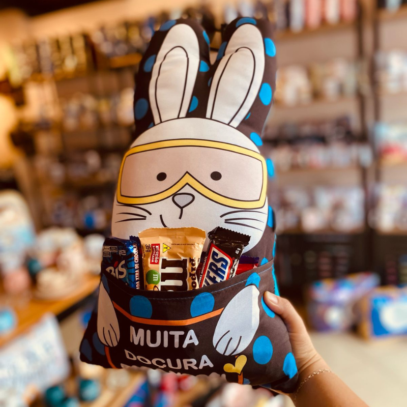 Muita doçura para você! Almofada com bolso
