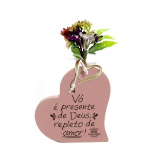 ENFEITE DE MESA: VÓ É PRESENTE DE DEUS, REPLETO DE AMOR! P20755