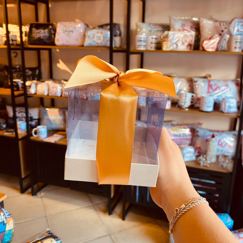 Caixa de Acetato para Canecas