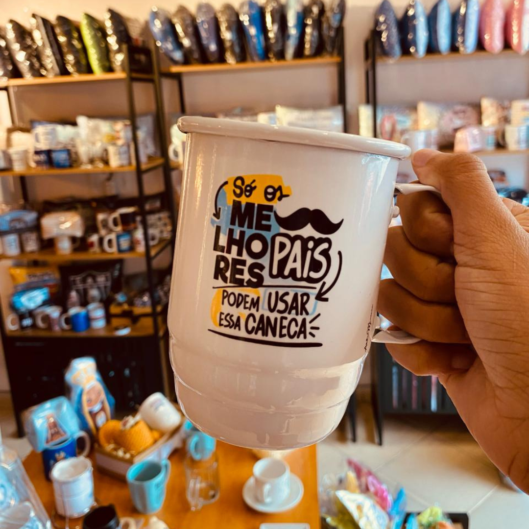 Caneca de Alumínio: Só os melhores pais podem usar essa caneca! Caneca de Alumínio: Só os melhores pais podem usar essa caneca!
