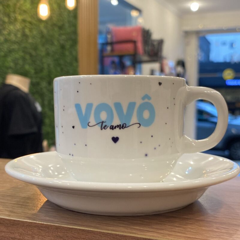 Xícara com pires: Vovô te amo