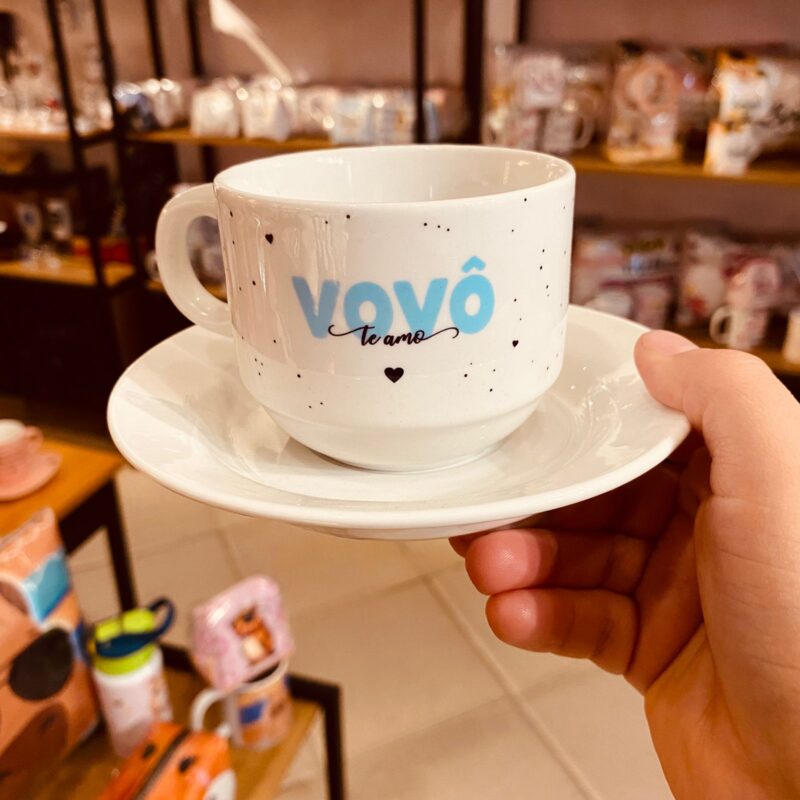 Xícara com pires: Vovô te amo