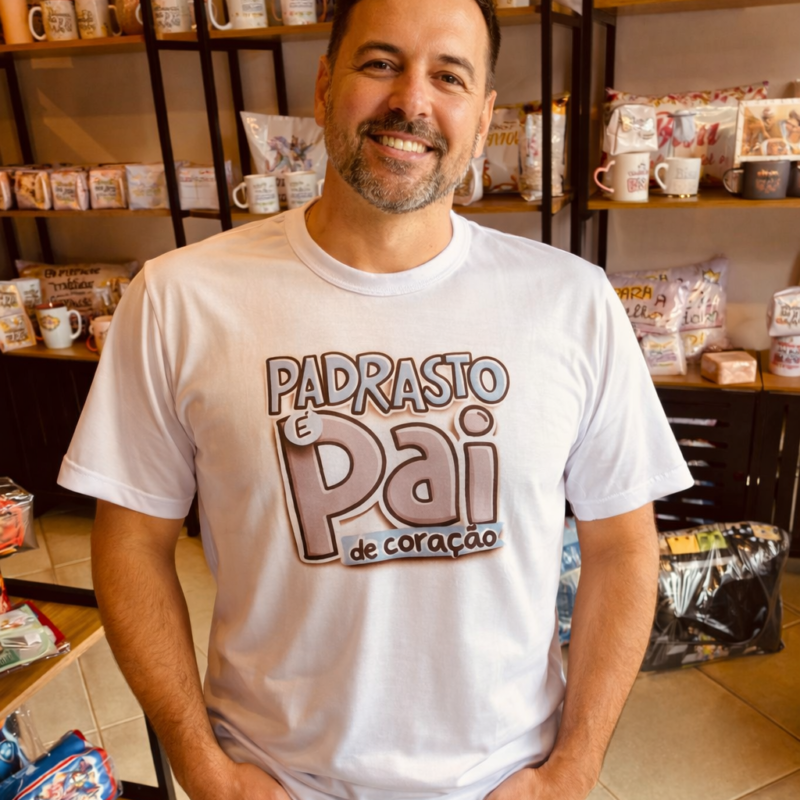 Camiseta Padrasto é pai de coração