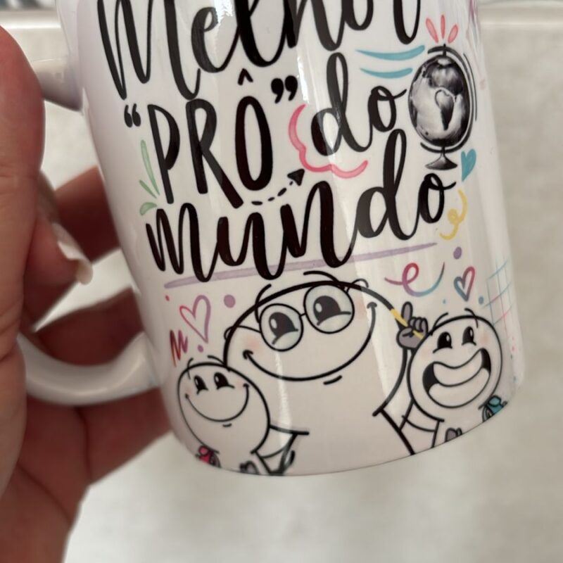 Caneca Porcelana Melhor Prô do mundo