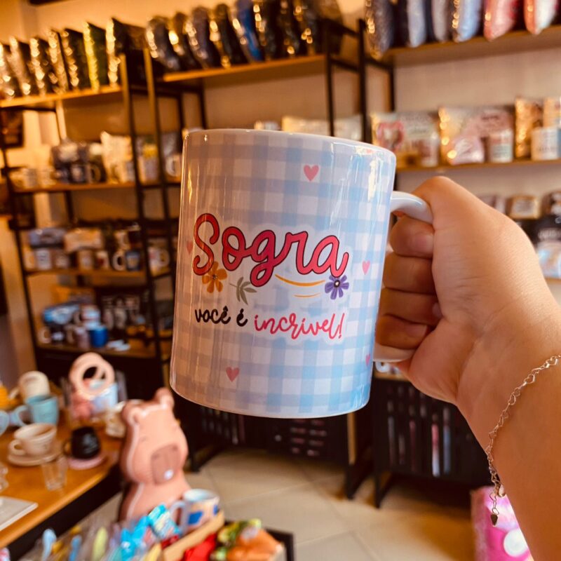 Caneca Porcelana Sogra você é incrível!