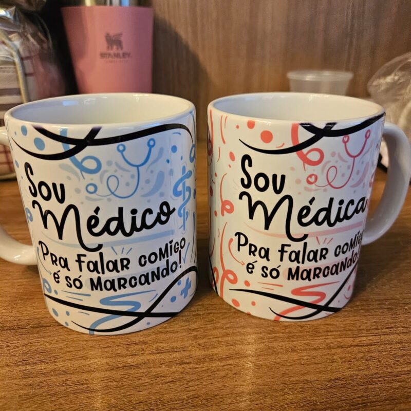 Caneca Porcelana Sou Médica/Médico