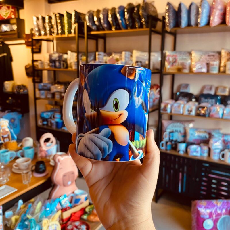Caneca Porcelana Sonic