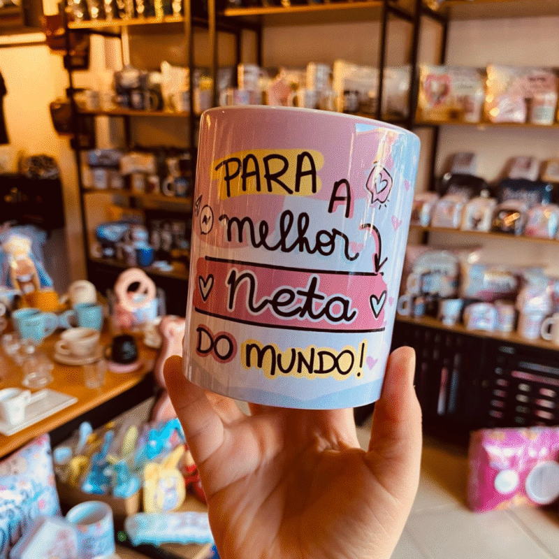 Caneca “Para a melhor neta do mundo!”