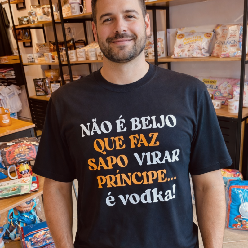 Cam Preta: Não beijo que faz sapo virar príncipe, é vodka!