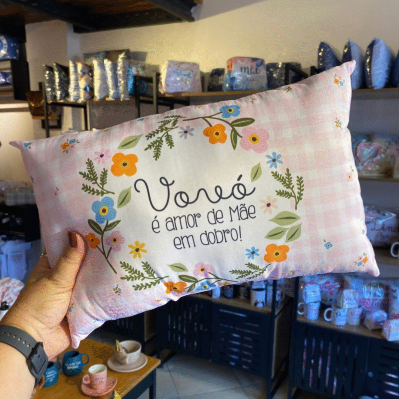 Almofada “Vovó é amor de mãe em dobro!”
