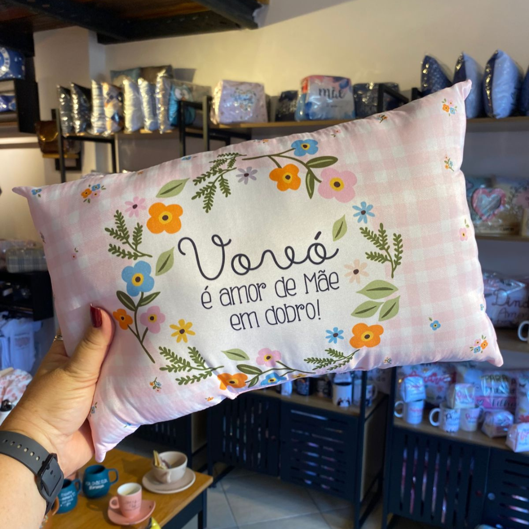 Almofada “Vovó é amor de mãe em dobro!” Almofada “Vovó é amor de mãe em dobro!”