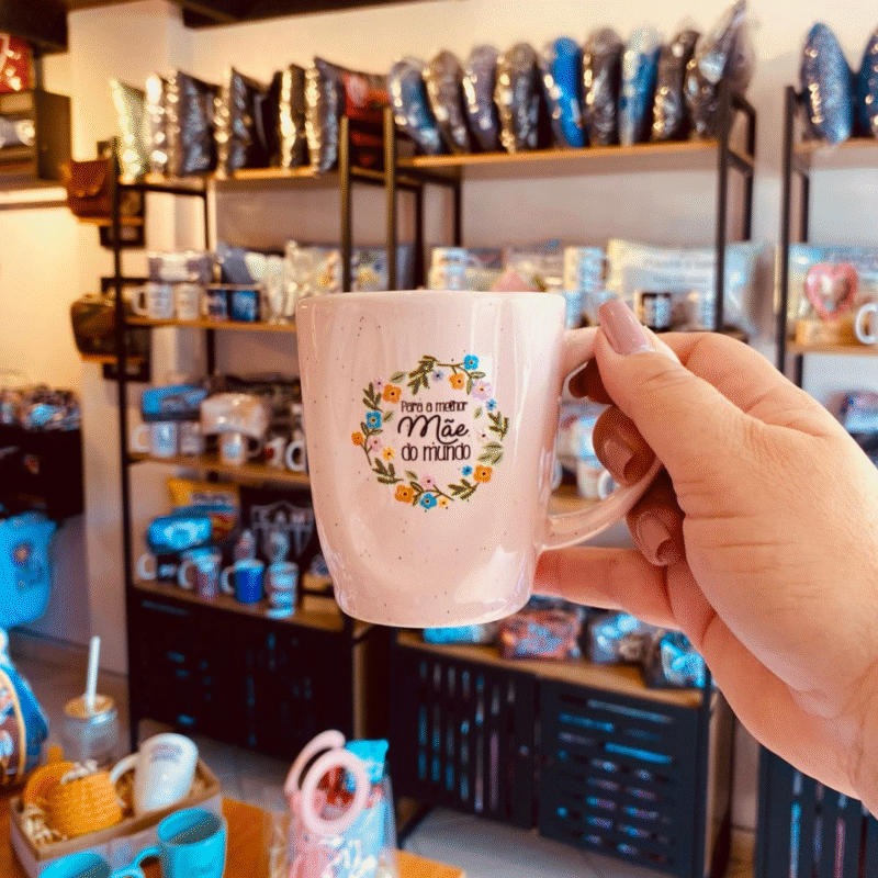 Caneca Ryo Porcelana “Para a melhor mãe do mundo!” – 260ml