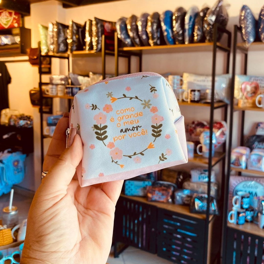 Necessaire “Como é grande meu amor por você!” Necessaire “Como é grande meu amor por você!”