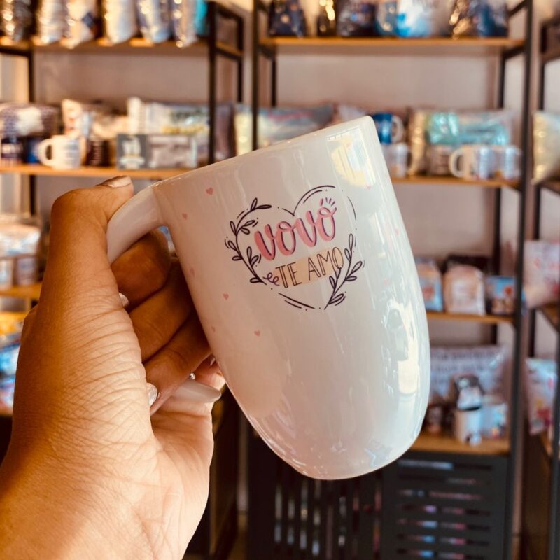 Caneca Alça Meia Lua: Vovó te amo