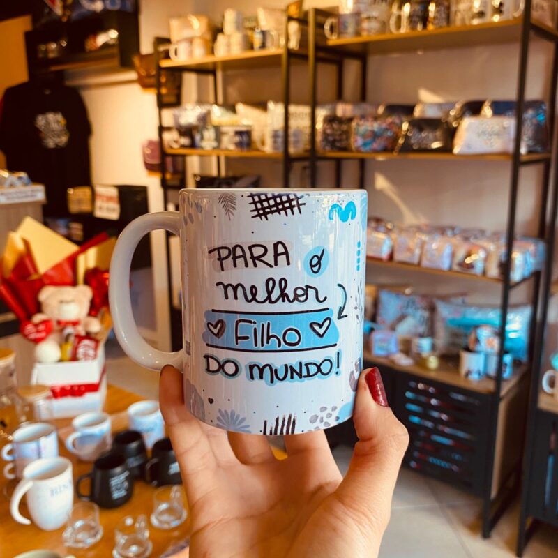 Caneca Porcelana Para o Melhor Filho do mundo