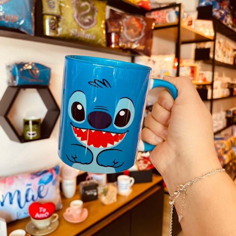 Caneca Porcelana Rosto Stitch