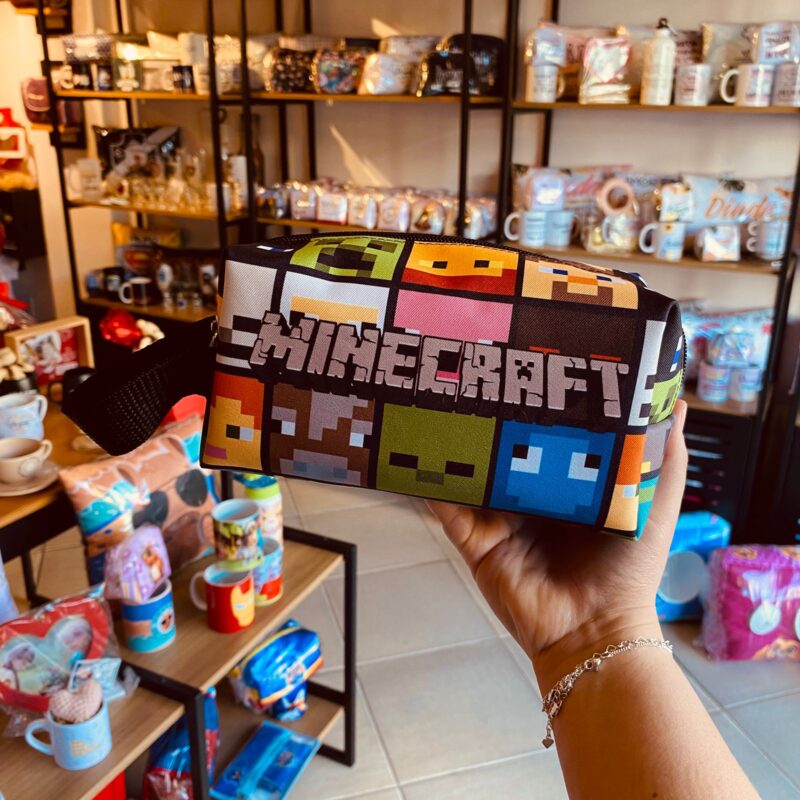 Necessaire Estojo Box Minecraft