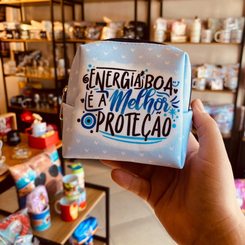 Mini Necessaire Trapézio Energia boa é a melhor proteção