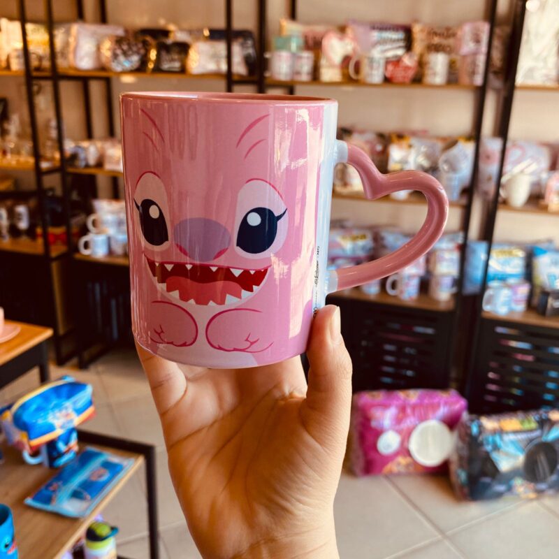 Caneca Porcelana Alça coração Angel