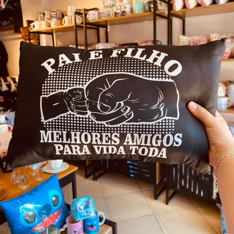 Almofada Pai e Filho(a) Melhores amigos para toda vida!