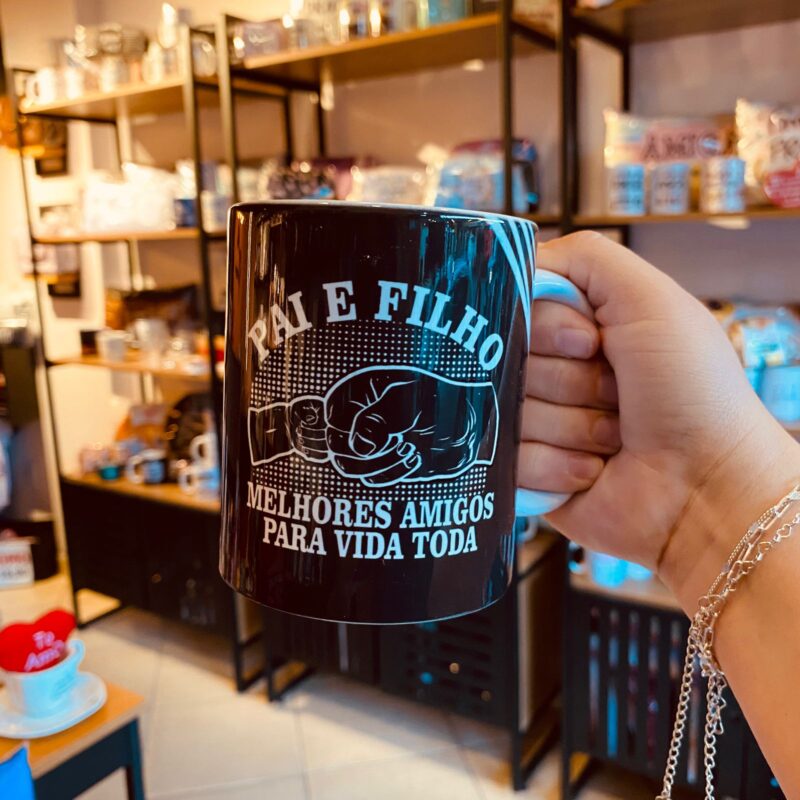 Caneca Pai e Filha(o) Melhores amigos para toda vida!