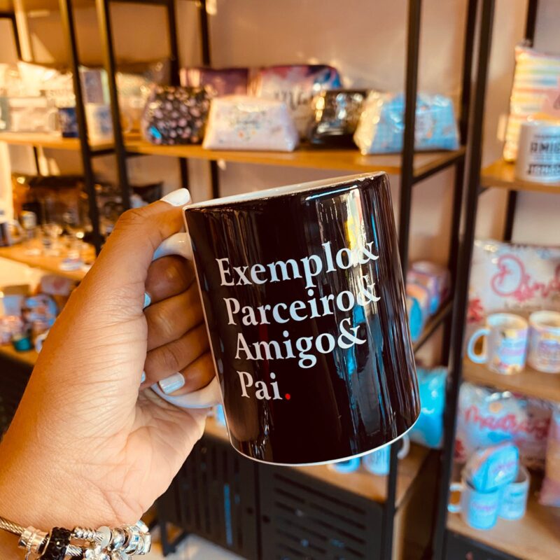 Caneca Porcelana Exemplo & parceiro & amigo & Papai