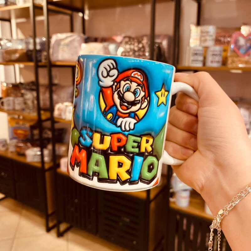 Caneca Porcelana 3D Super Mario