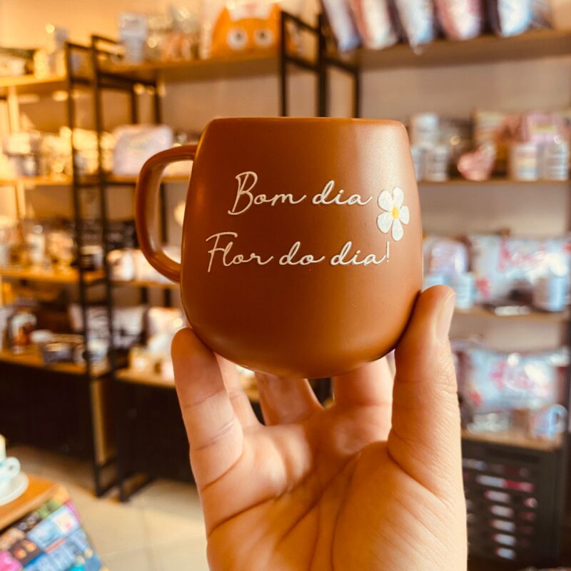 Caneca Cerâmica "Bom dia Flor do dia !"