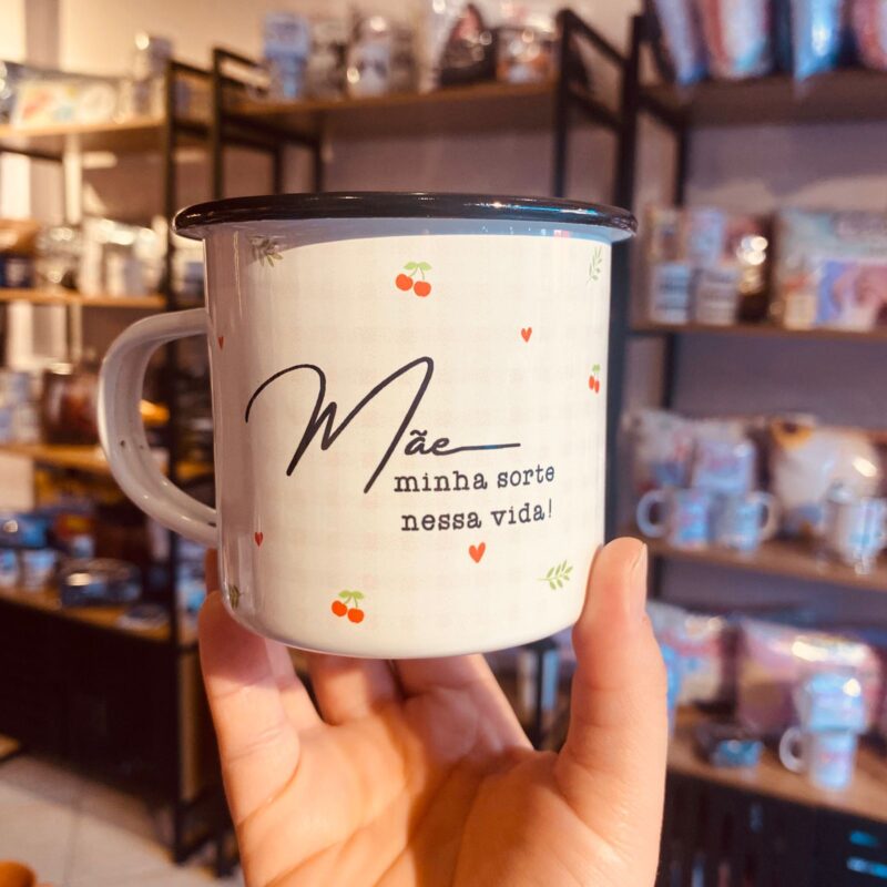 Caneca Ágata “Mãe minha sorte nessa vida"