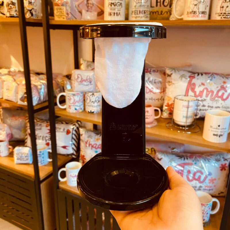 Mini Coador de Pano para Café Individual (Base Plastico)
