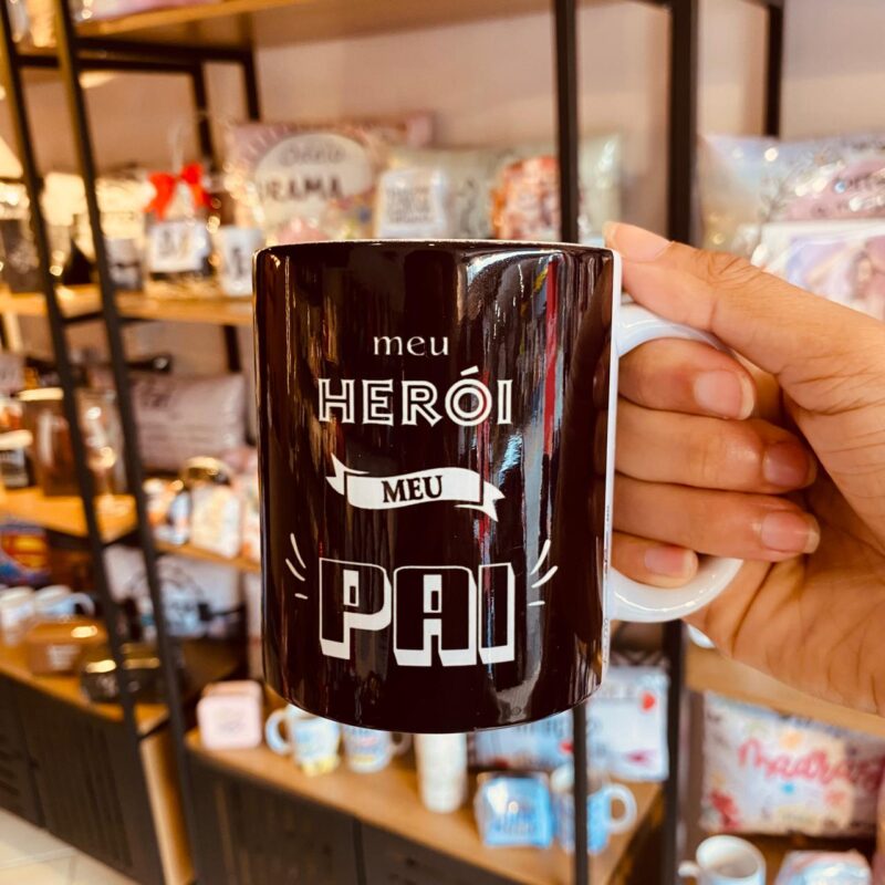 Caneca Porcelana Meu melhor amigo,minha inspiração, meu exemplo, meu herói, meu pai!