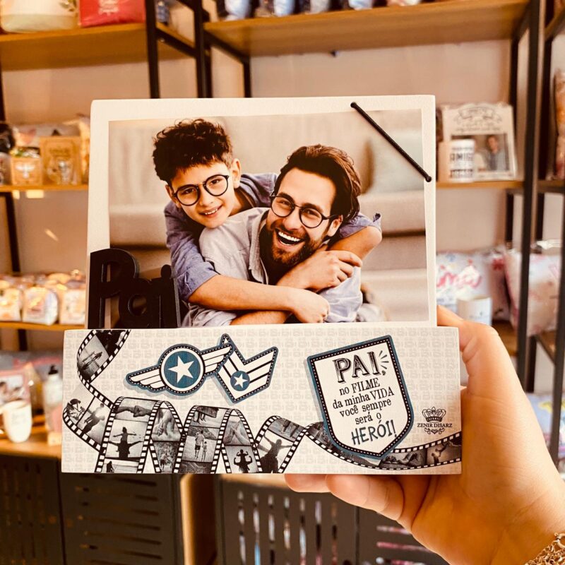 P18744 Porta-Retrato com Elástico “Pai, no filme da minha vida...” 