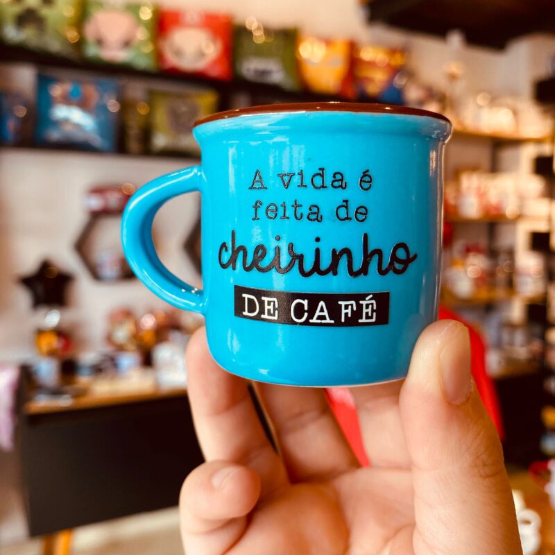 Mini Caneca Porcelana Colorida  50ml