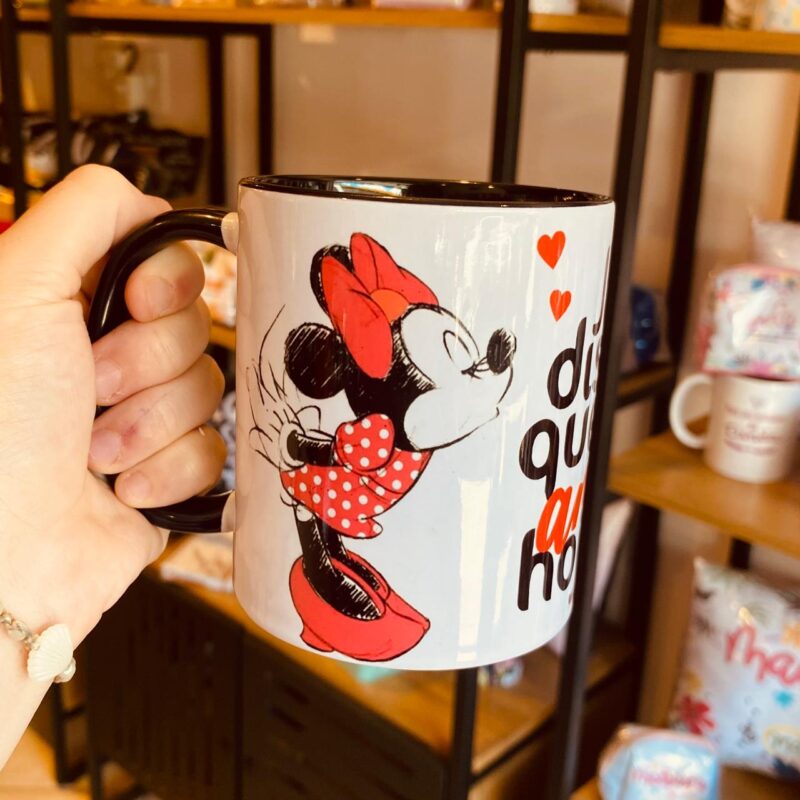 Caneca Porcelana Já disse que te amo hoje? Mickey e Minnie