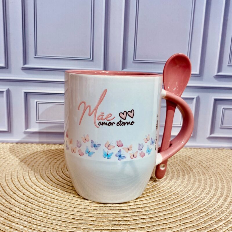 Caneca Porcelana Mãe amor eterno !