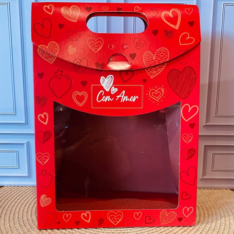 Caixa Maleta Vermelha com amor