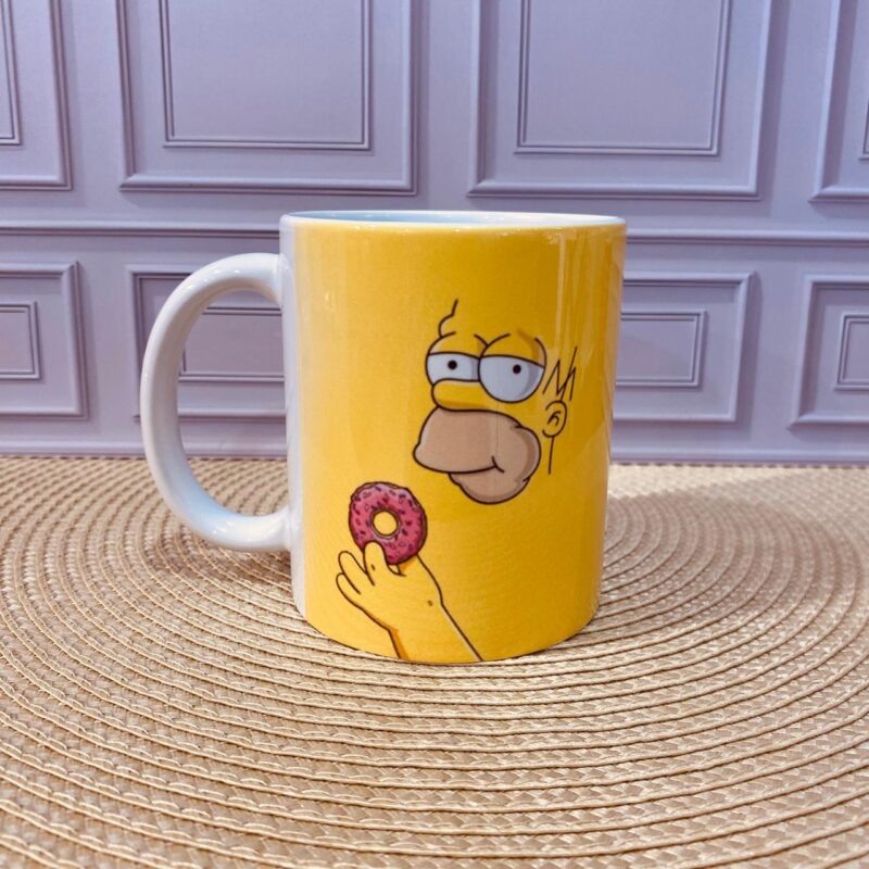Caneca Porcelana Simpson Donuts