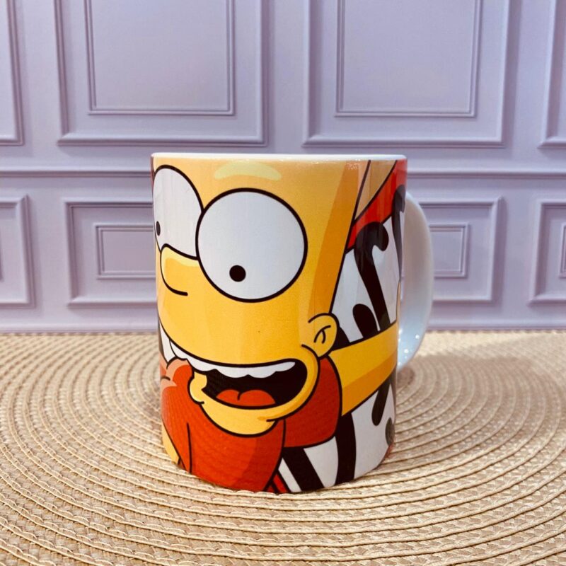Caneca Porcelana Bart Simpson