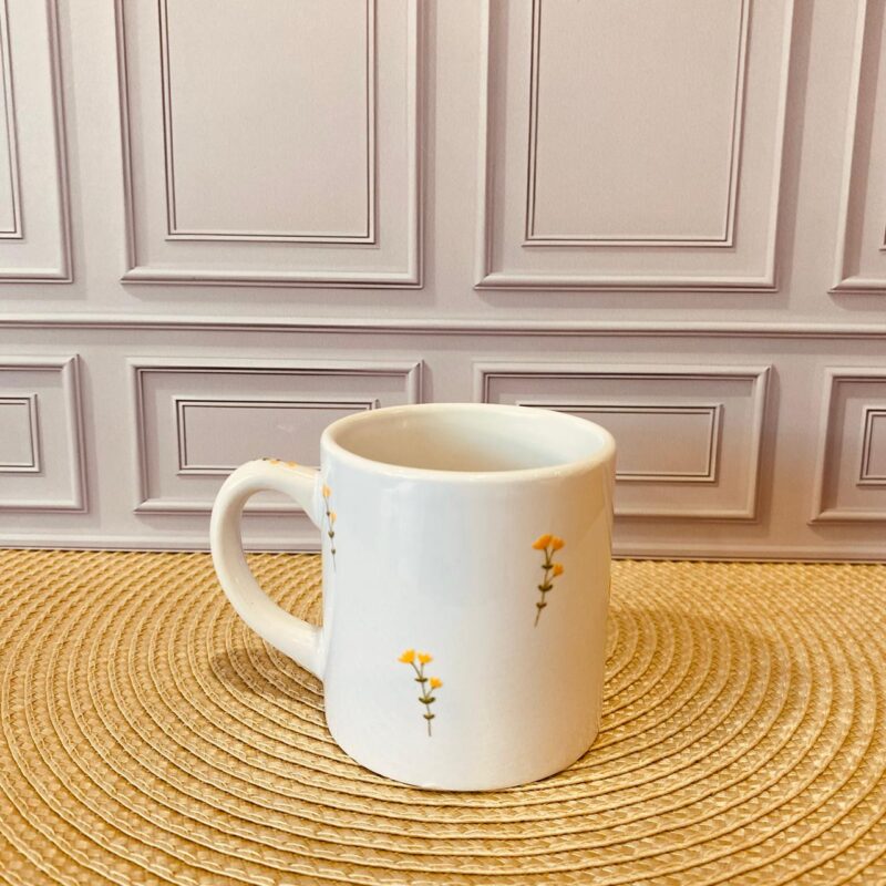 Mini caneca Porcelana Florescer