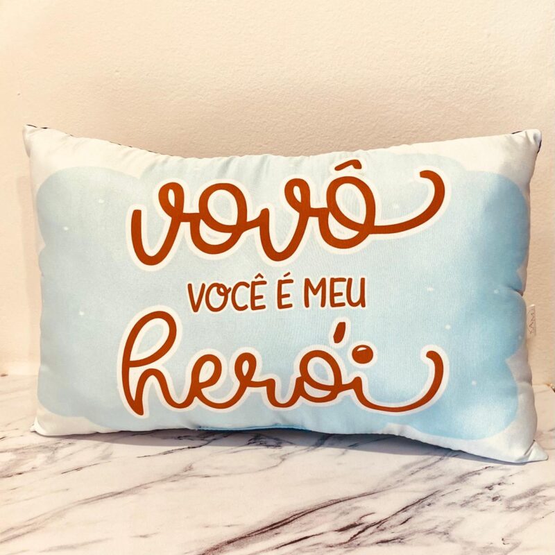 Almofada Vovô Você é Meu Héroi!