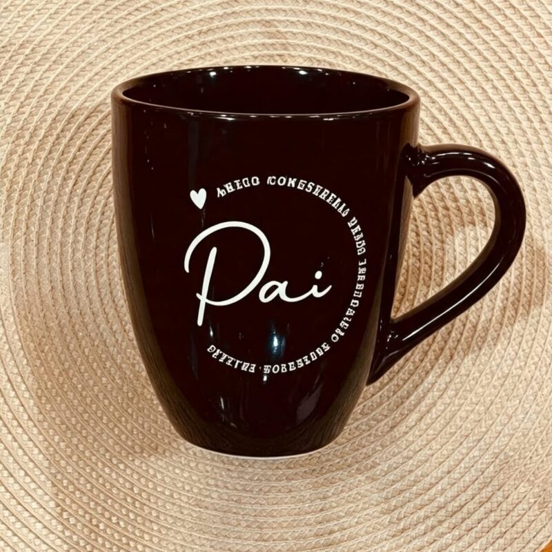 Caneca porcelana Pai amigo,companheiro...