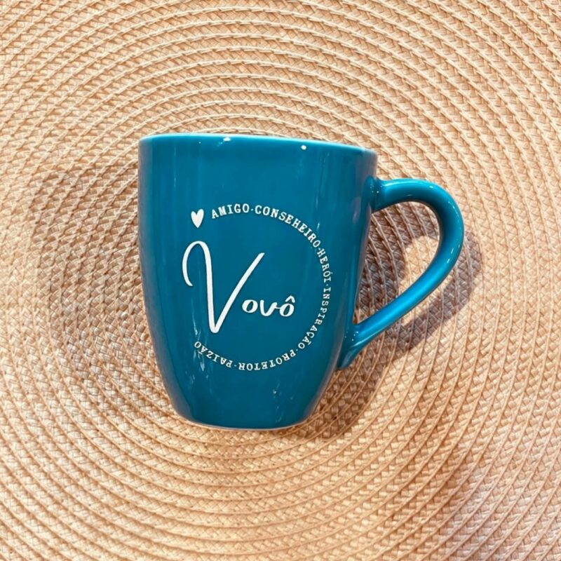 Caneca porcelana Vovô amigo,companheiro...