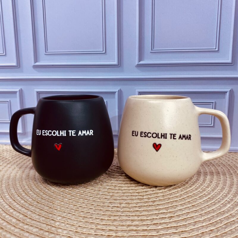 Caneca Cerâmica Eu escolhi te amar
