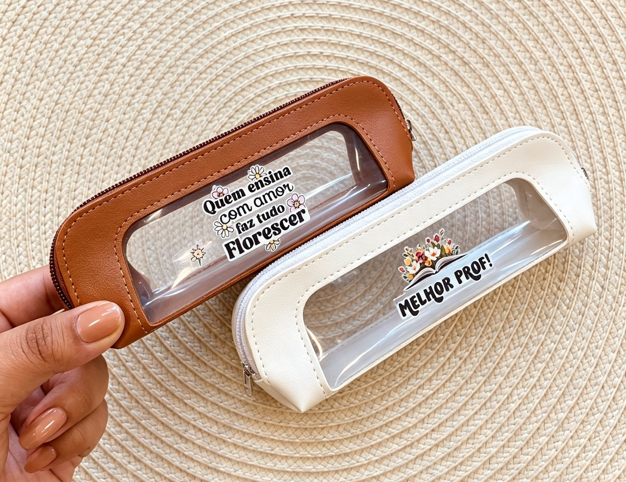 Necessaire Couro com Visor