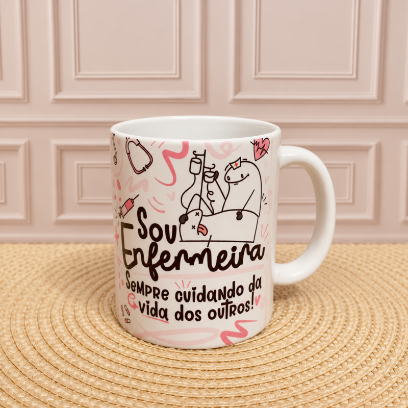 Caneca Porcelana Sou Enfermeira